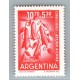ARGENTINA 1960 GJ 1189a ESTAMPILLA NUEVA MINT CON VARIEDAD CATALOGADA U$ 15
